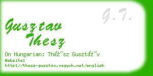 gusztav thesz business card